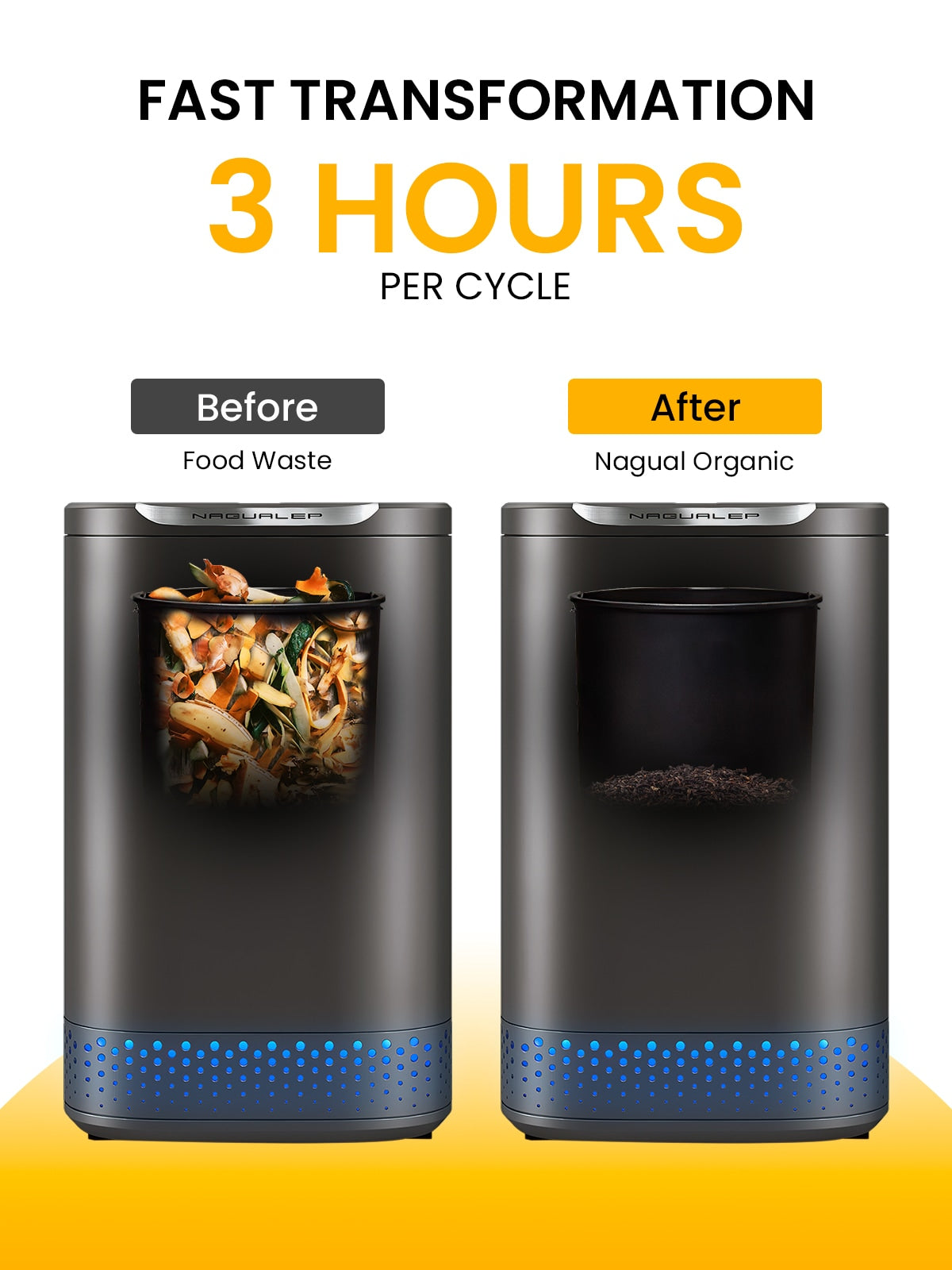 NAGUALEP NA2 Kitchen Smart Electric Composter