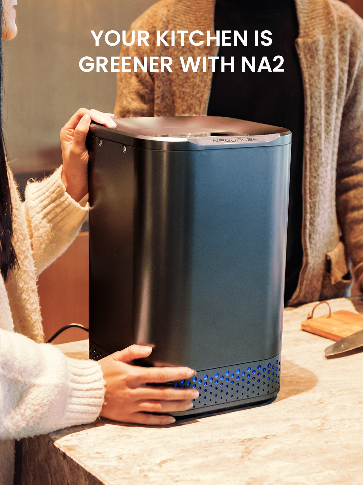 Nagual NA2 Smart Countertop Garbage Disposal Food Waste Composter ...